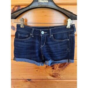 Aeropostale Midi Denim Stretchy Shorts 0